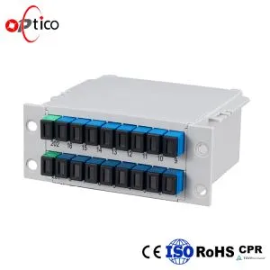 Penge típusú PLC osztó 2* Csatoló 1* 8 LGX kazetta