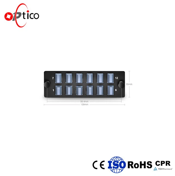 MTP vízszintes száloptikai adapter panel