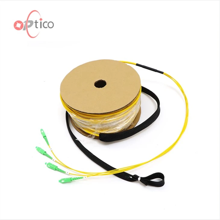 4F előre lezárt SC Patchcord húzószemmel