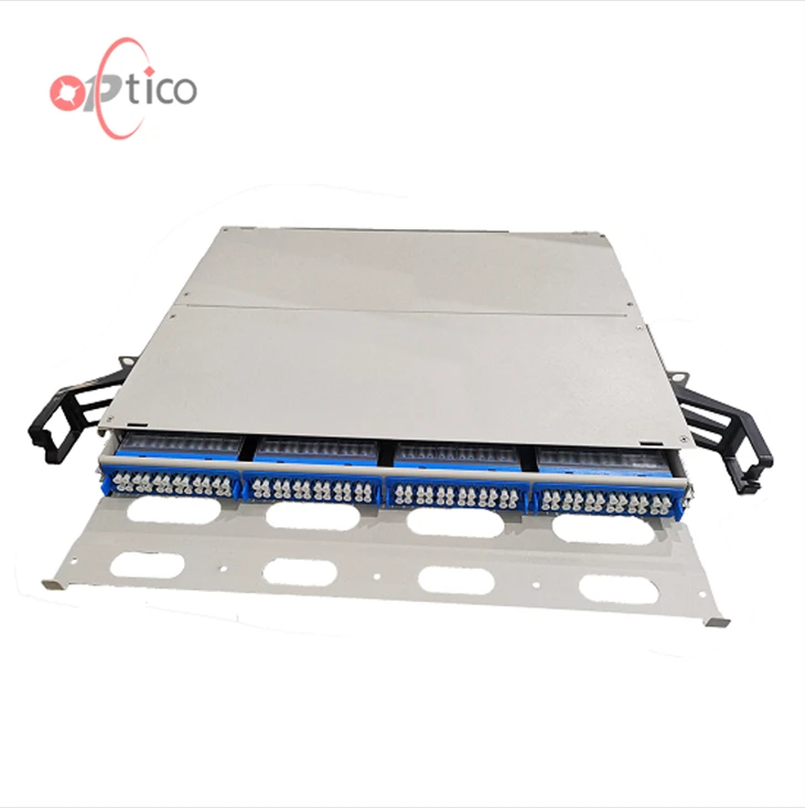 96fo 1U Drawer Type MPO Fiber Optic Patch Panel