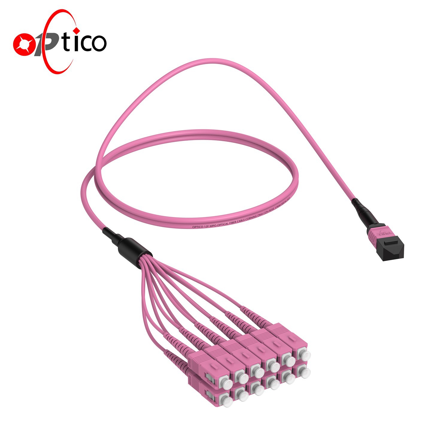 MPO-SC Multimode 12 szálak kitörési kábel