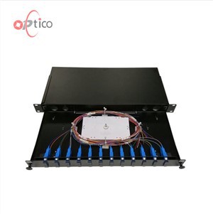 1U 24FO FDB 19 hüvelykes fiókpatch panel